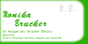 monika brucker business card