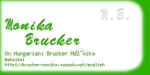 monika brucker business card